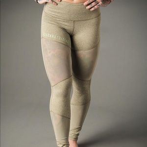 Doughnuts and Deadlifts mesh detail leggings